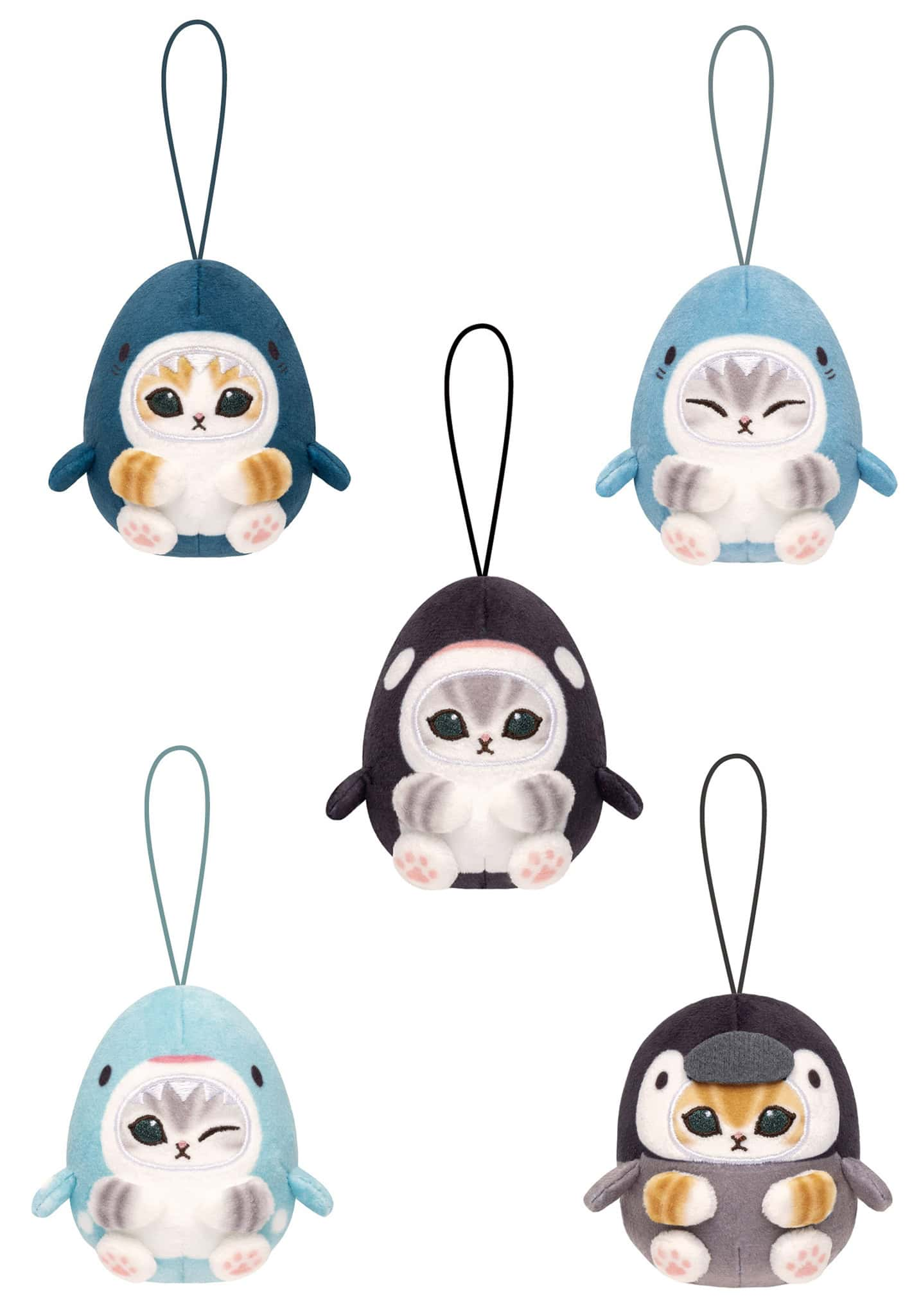 mofusand Marine Life Meow Koronui Box of 6 Plush Keychains Gallery Image 10