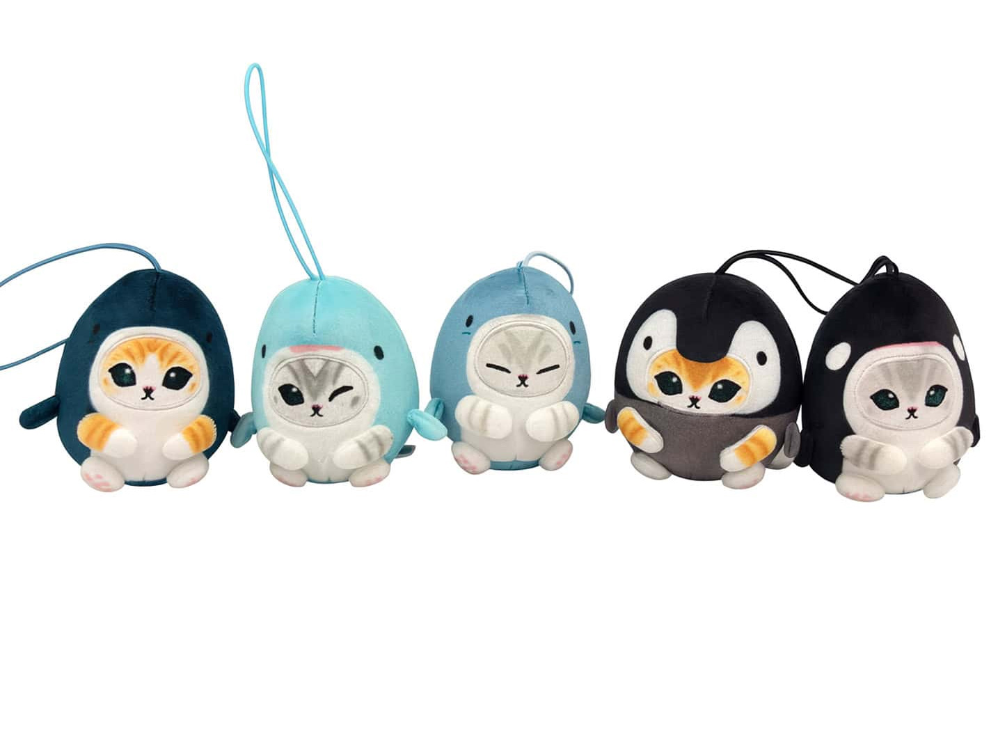 mofusand Marine Life Meow Koronui Box of 6 Plush Keychains Gallery Image 9