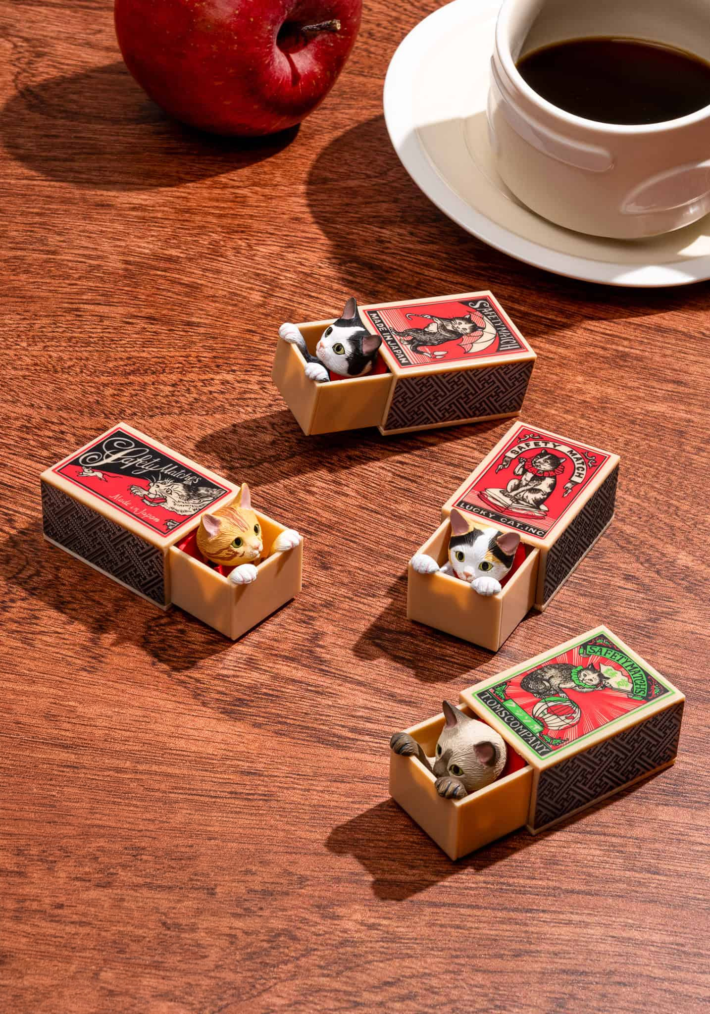 Cat Peek Matchbox Box of 12 Random Figures