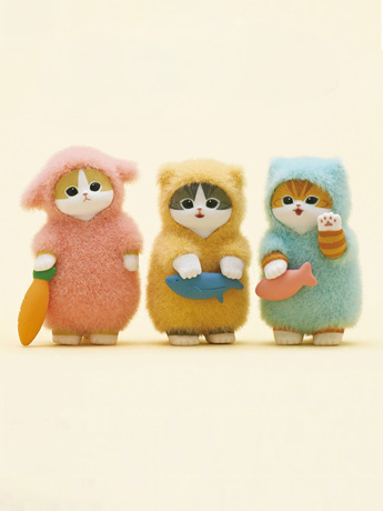 mofusand Fluffy Pajama Box of 12 Random Figures Gallery Image 2