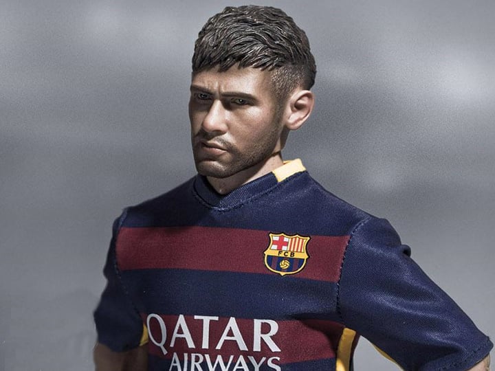 1/6 Scale FC Barcelona Soccer Figure 2015/16 Home Kit - Neymar Jr. Gallery Image 1