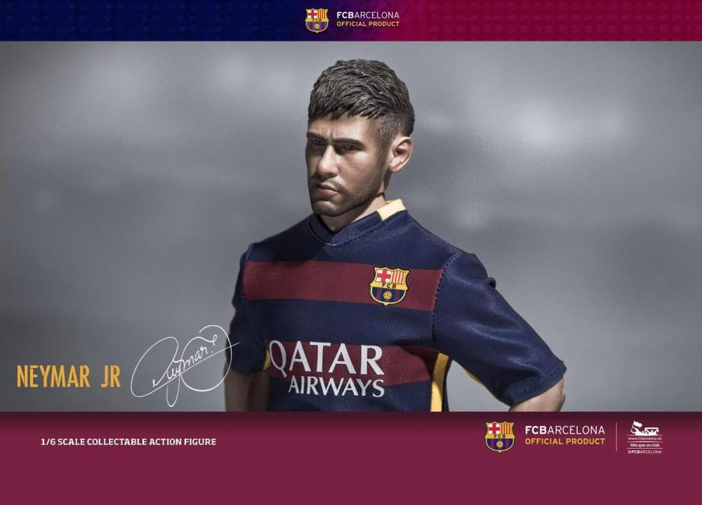 1/6 Scale FC Barcelona Soccer Figure 2015/16 Home Kit - Neymar Jr. Gallery Image 5
