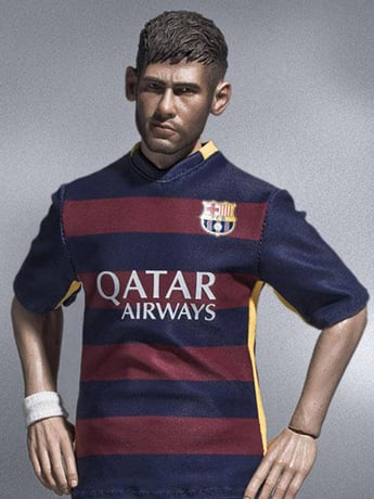 1/6 Scale FC Barcelona Soccer Figure 2015/16 Home Kit - Neymar Jr. Gallery Image 2
