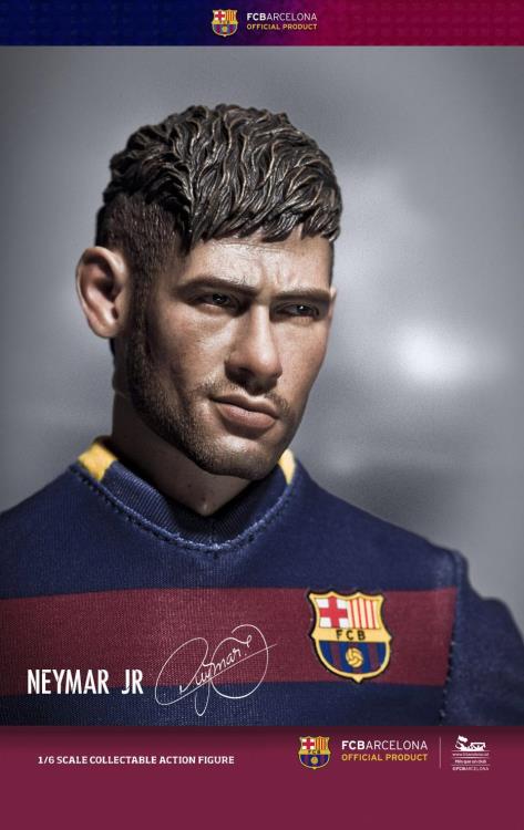 1/6 Scale FC Barcelona Soccer Figure 2015/16 Home Kit - Neymar Jr. Gallery Image 3