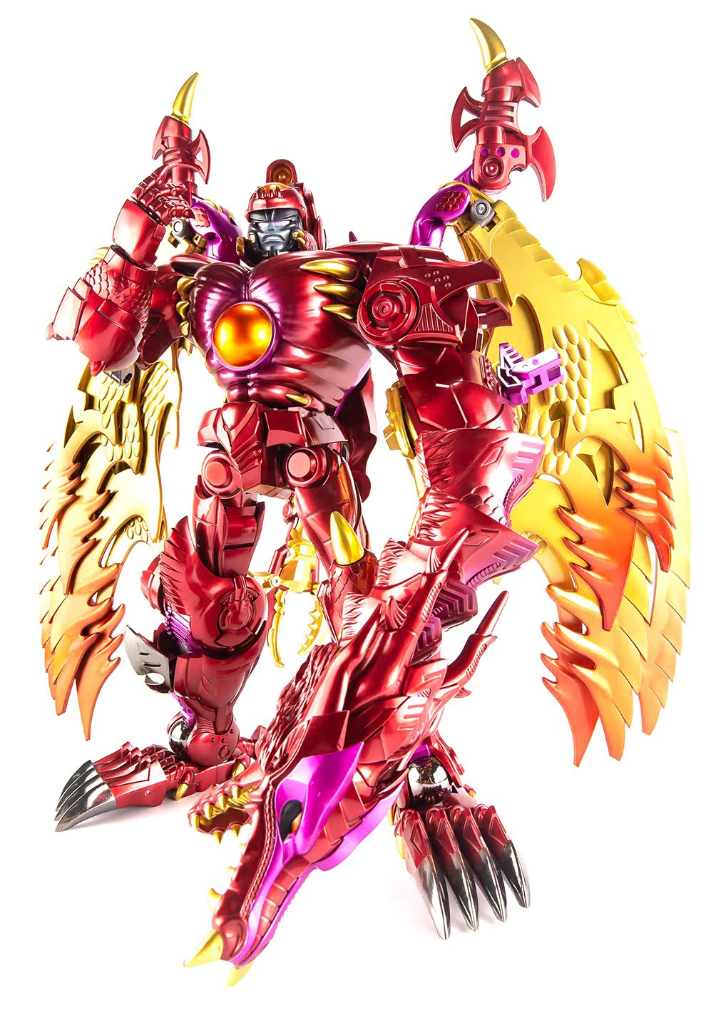 JX MetalBeast 01 Winged Dragon (Matte Metallic Red Ver.) Action Figure (Reissue) Gallery Image 4