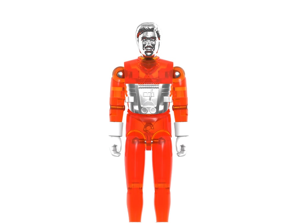 Micronauts ReAction+ Time Traveler (Translucent Orange) Action Figure Gallery Image 1