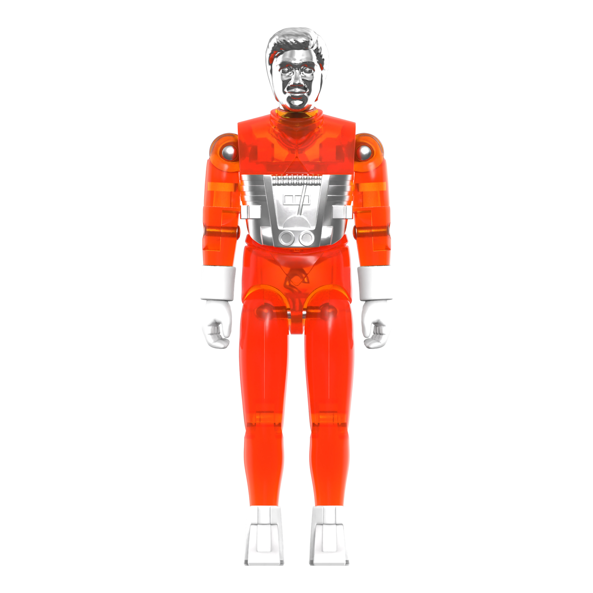 Micronauts ReAction+ Time Traveler (Translucent Orange) Action Figure Gallery Image 3