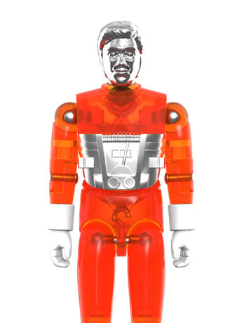 Micronauts ReAction+ Time Traveler (Translucent Orange) Action Figure Gallery Image 2
