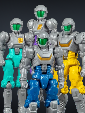 Diaclone DA-125 Cosmo Maneuver Dia-Nauts Exclusive Set of 4 Figures Gallery Image 2