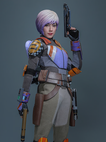 Star Wars Rebels TMS171 Sabine Wren 1/6th Scale Collectible Figure Gallery Image 2