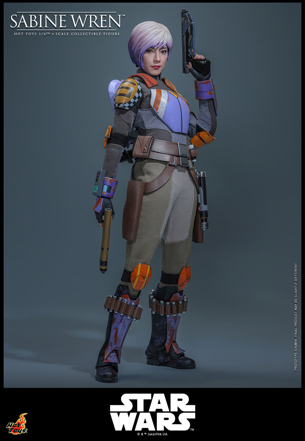 Star Wars Rebels TMS171 Sabine Wren 1/6th Scale Collectible Figure Gallery Image 4