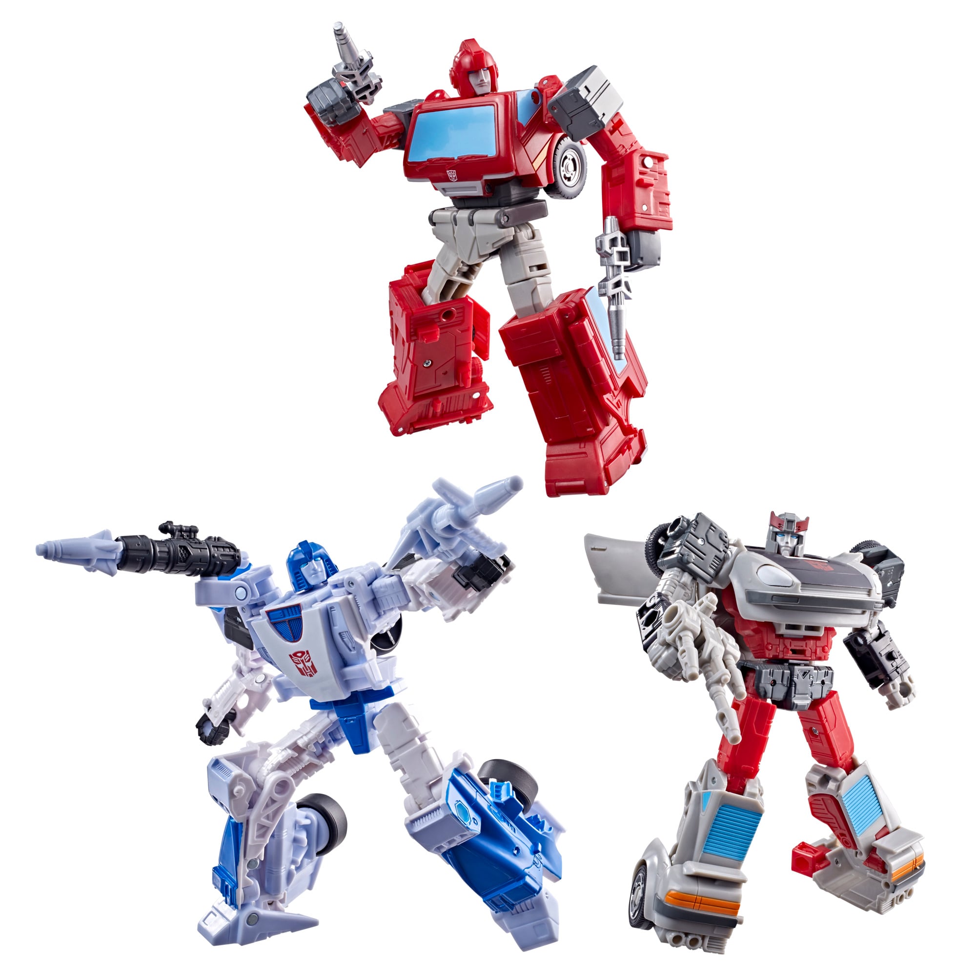 Transformers: Age of the Primes Autobot Mirage, Ironhide & Bluestreak Action Figure Three-Pack Gallery Image 3