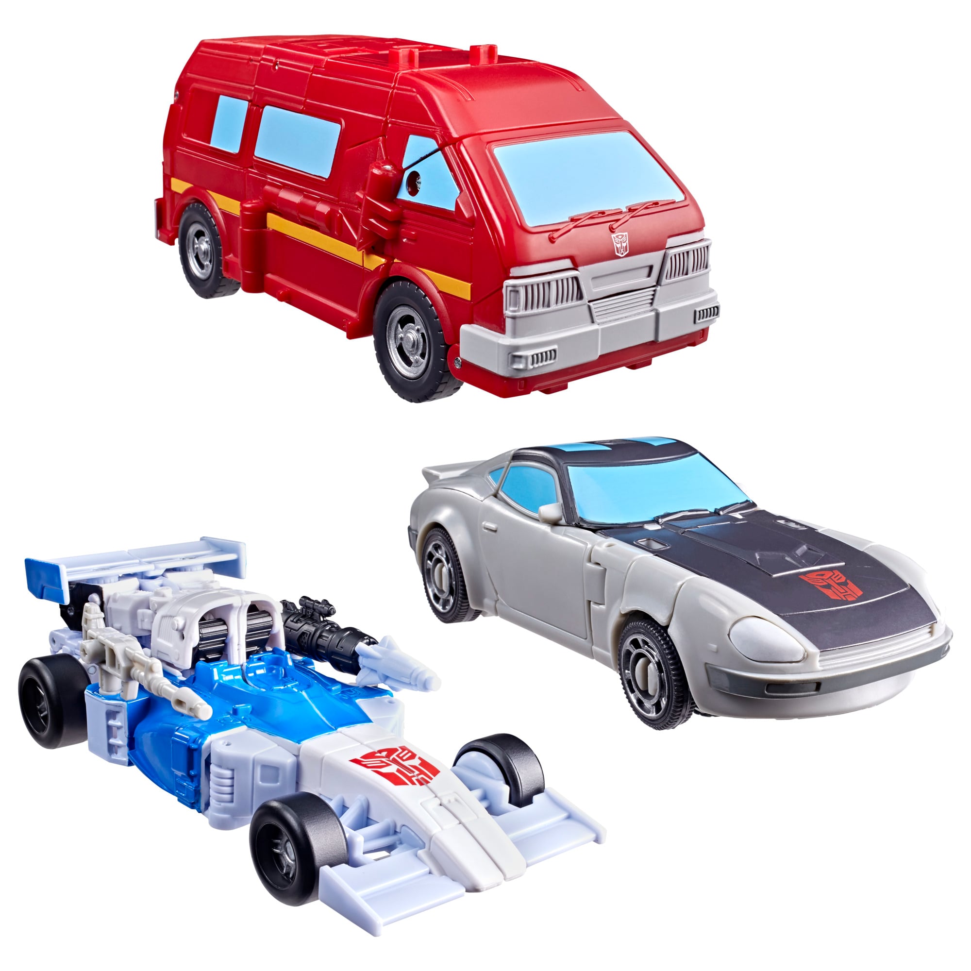 Transformers: Age of the Primes Autobot Mirage, Ironhide & Bluestreak Action Figure Three-Pack Gallery Image 4