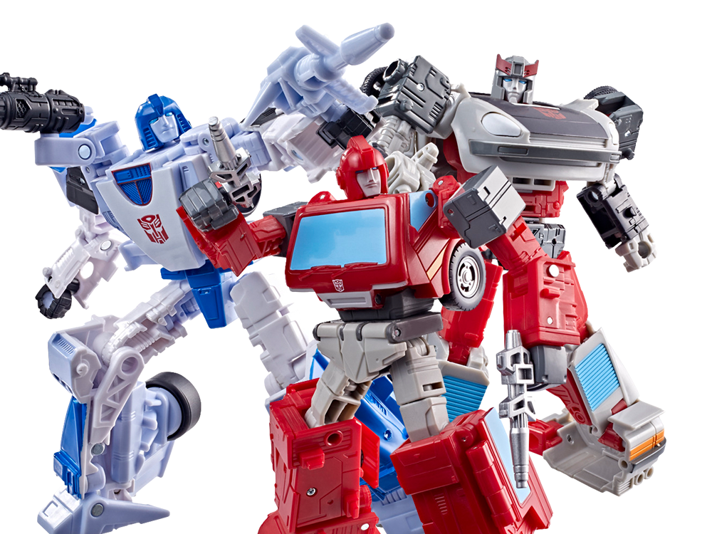 Transformers: Age of the Primes Autobot Mirage, Ironhide & Bluestreak Action Figure Three-Pack Gallery Image 1