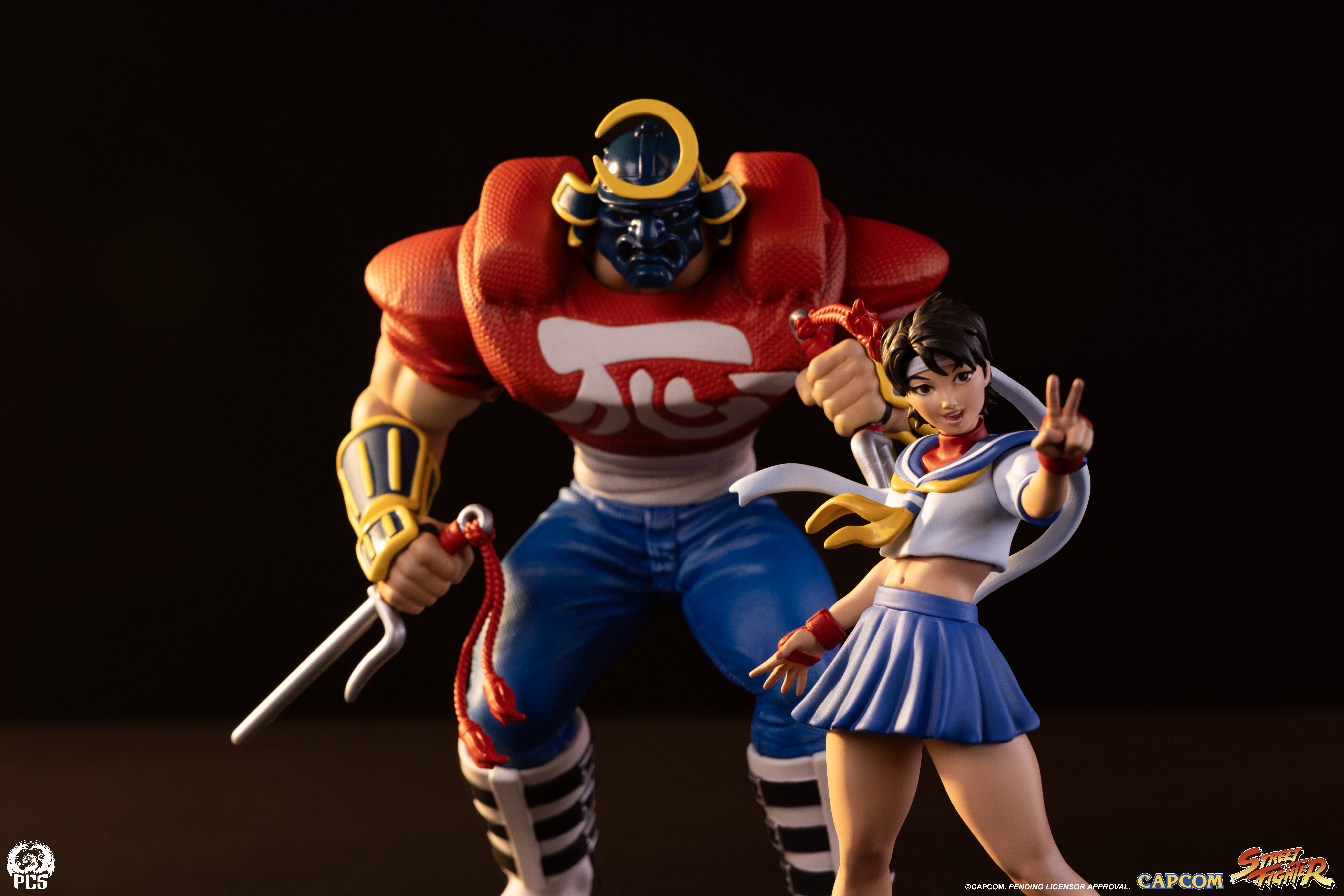 Street Fighter Street Jam Sodom & Sakura 1/10 Scale Statue Set Gallery Image 3