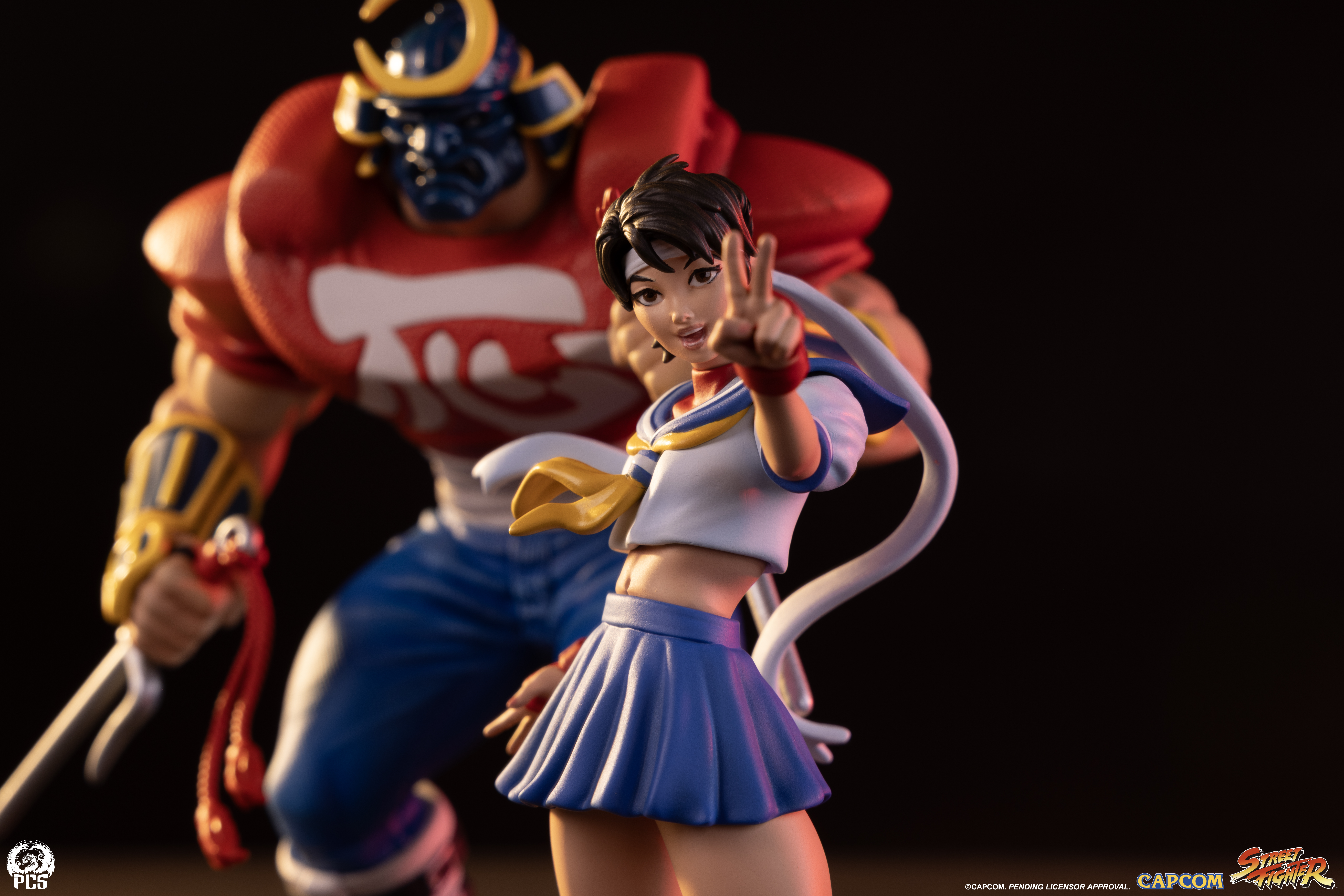 Street Fighter Street Jam Sodom & Sakura 1/10 Scale Statue Set Gallery Image 5
