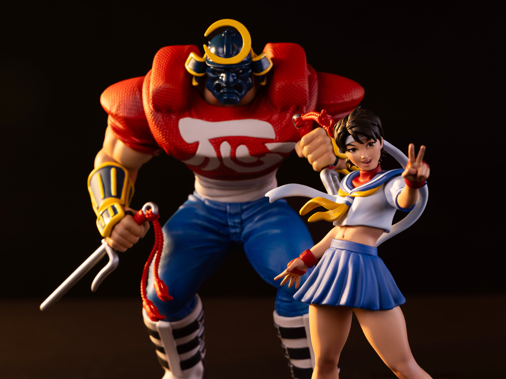 Street Fighter Street Jam Sodom & Sakura 1/10 Scale Statue Set Gallery Image 1