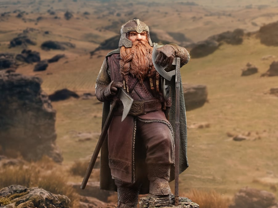 The Lord of the Rings Classic Series Gimli, Hunter of the Plains 1/6 Scale Statue Gallery Image 1