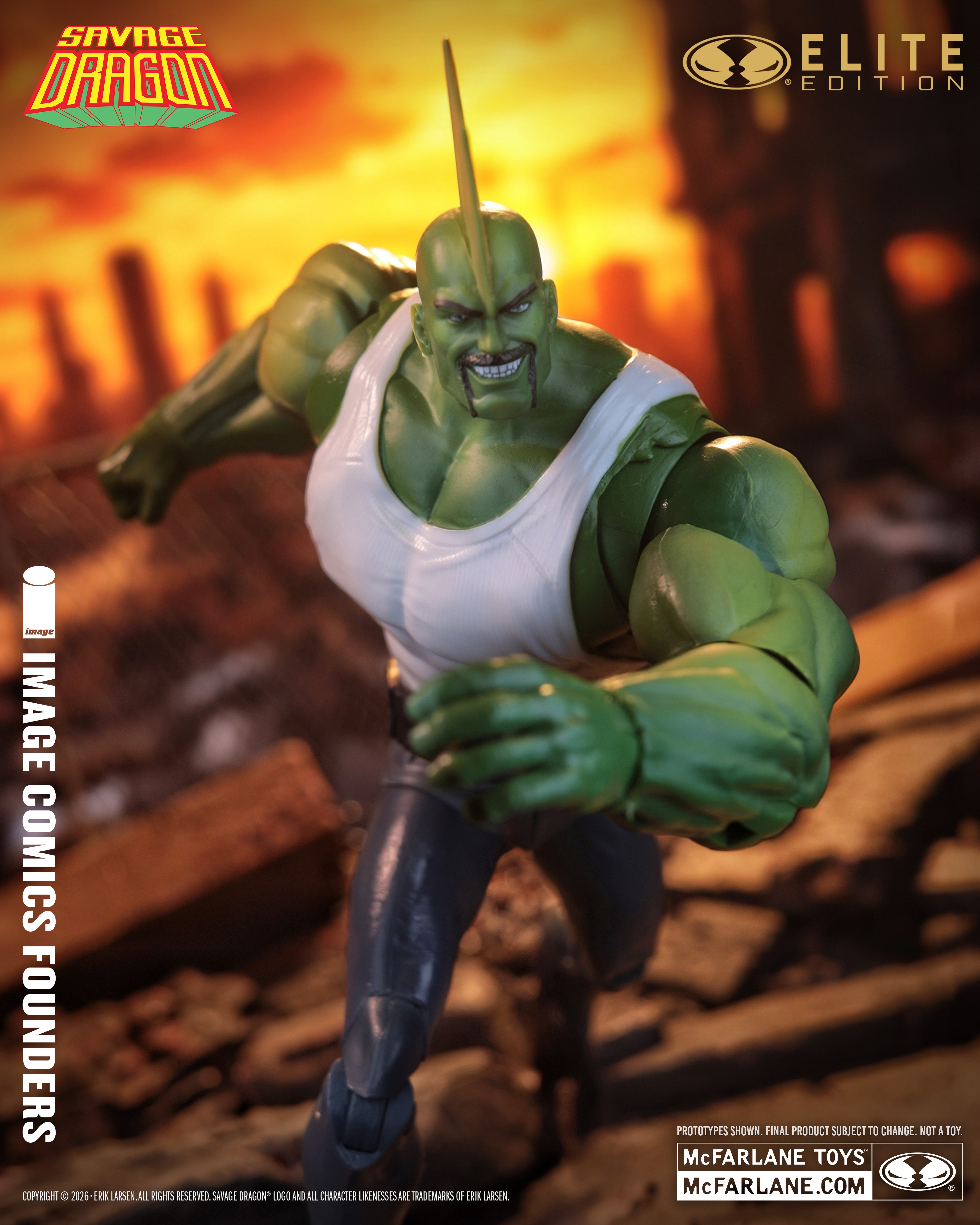 Savage Dragon McFarlane Elite Edition Savage Dragon (Image Comics Founders Series) Action Figure Gallery Image 9