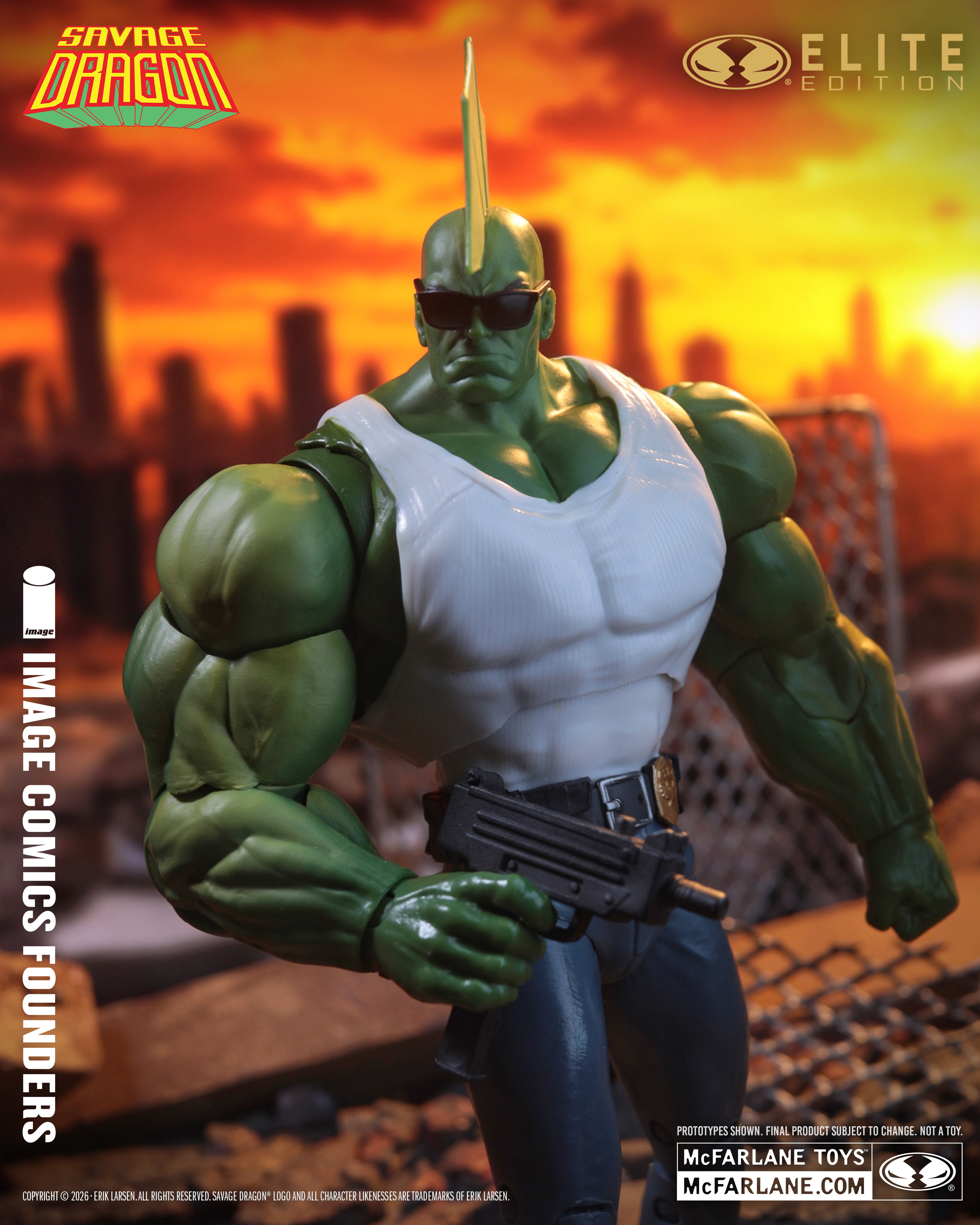 Savage Dragon McFarlane Elite Edition Savage Dragon (Image Comics Founders Series) Action Figure Gallery Image 6