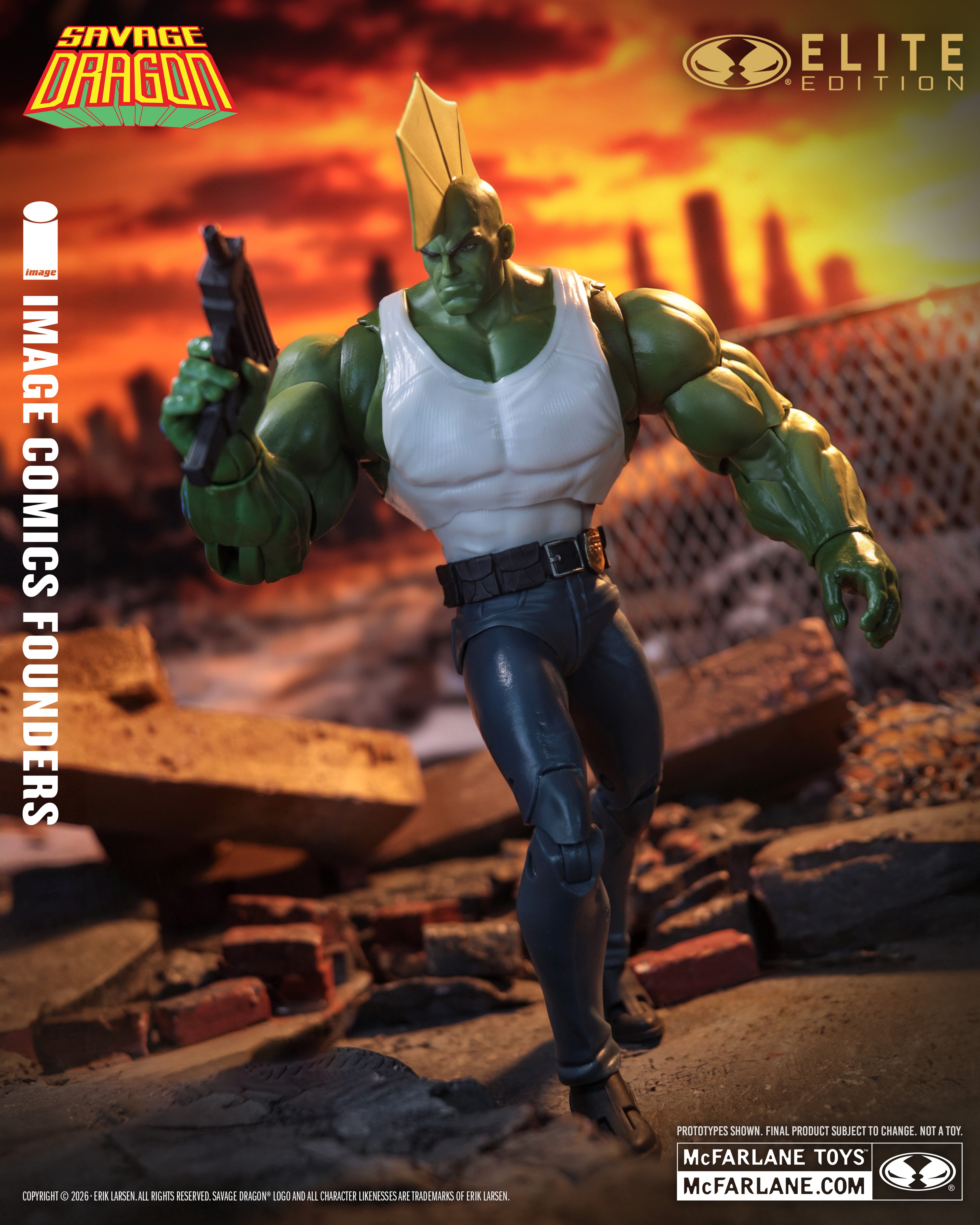 Savage Dragon McFarlane Elite Edition Savage Dragon (Image Comics Founders Series) Action Figure Gallery Image 3