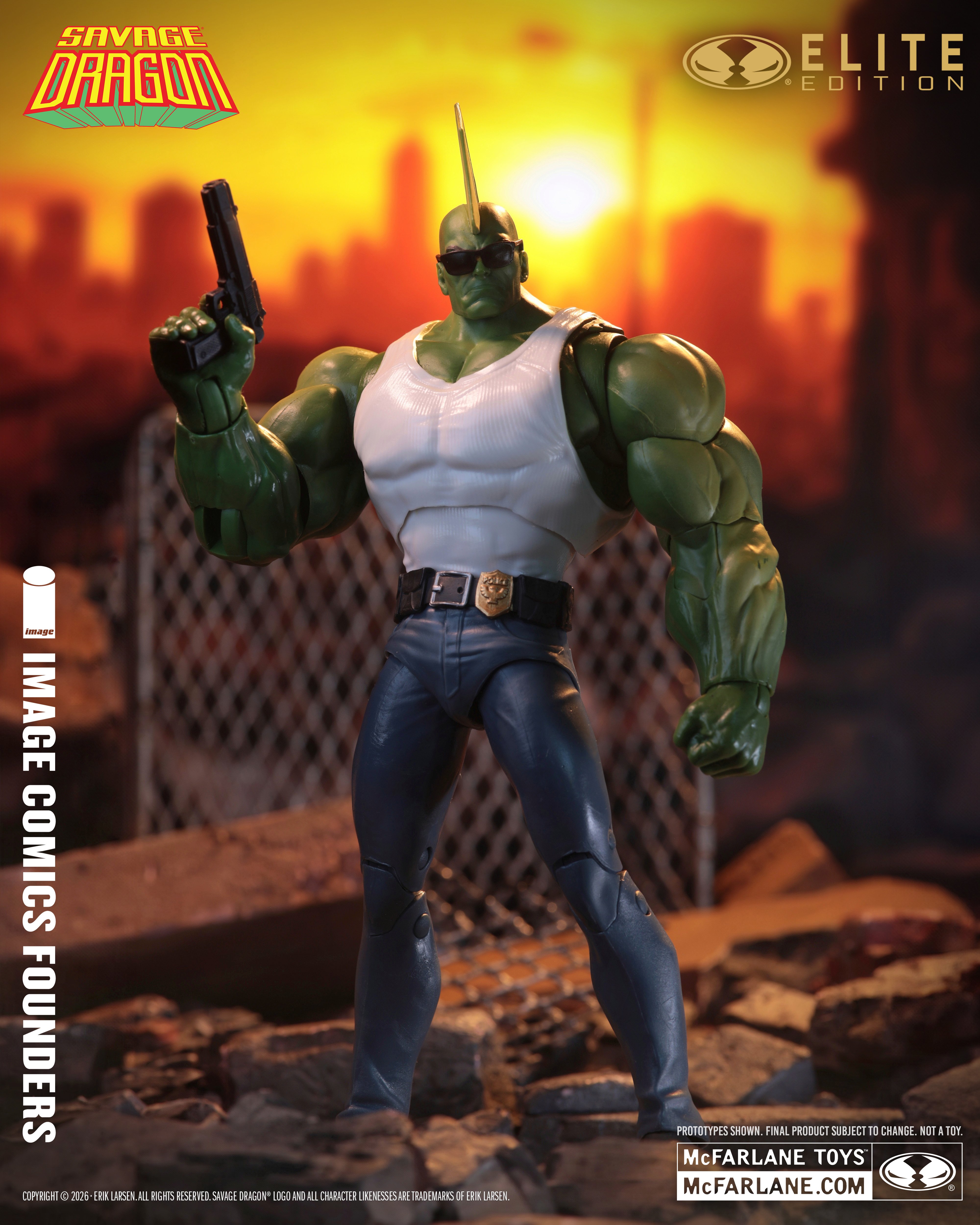 Savage Dragon McFarlane Elite Edition Savage Dragon (Image Comics Founders Series) Action Figure Gallery Image 4