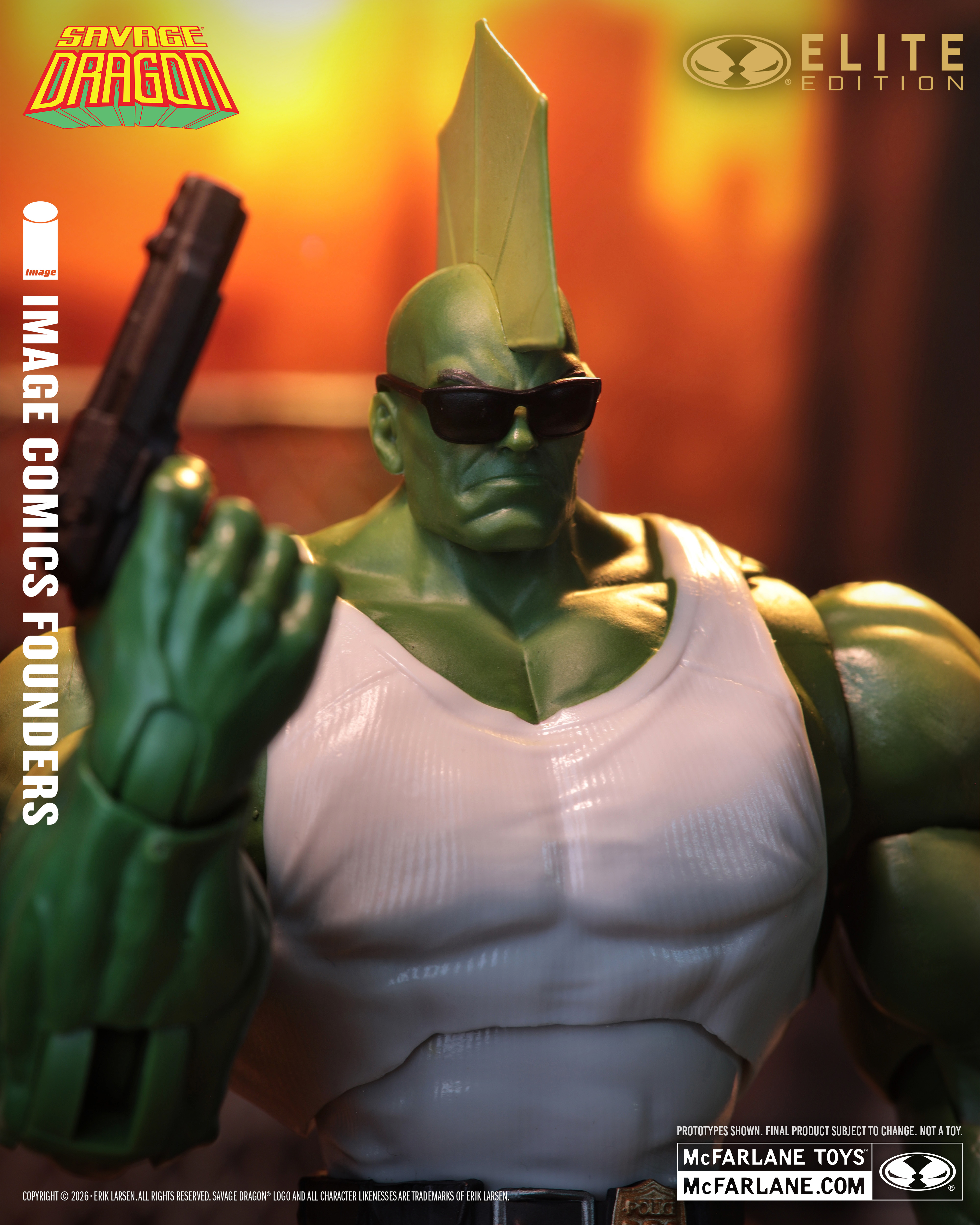 Savage Dragon McFarlane Elite Edition Savage Dragon (Image Comics Founders Series) Action Figure Gallery Image 7