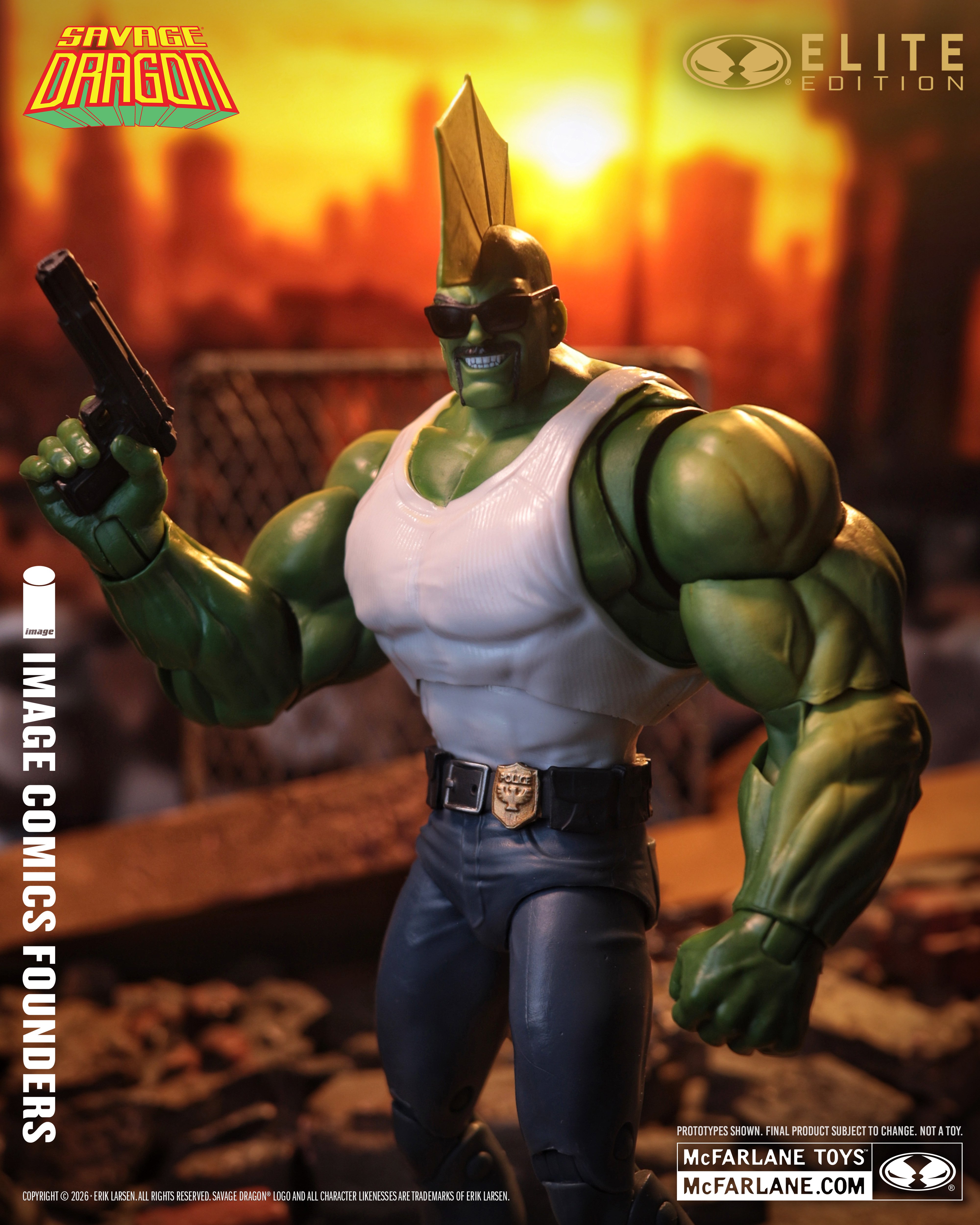 Savage Dragon McFarlane Elite Edition Savage Dragon (Image Comics Founders Series) Action Figure Gallery Image 10