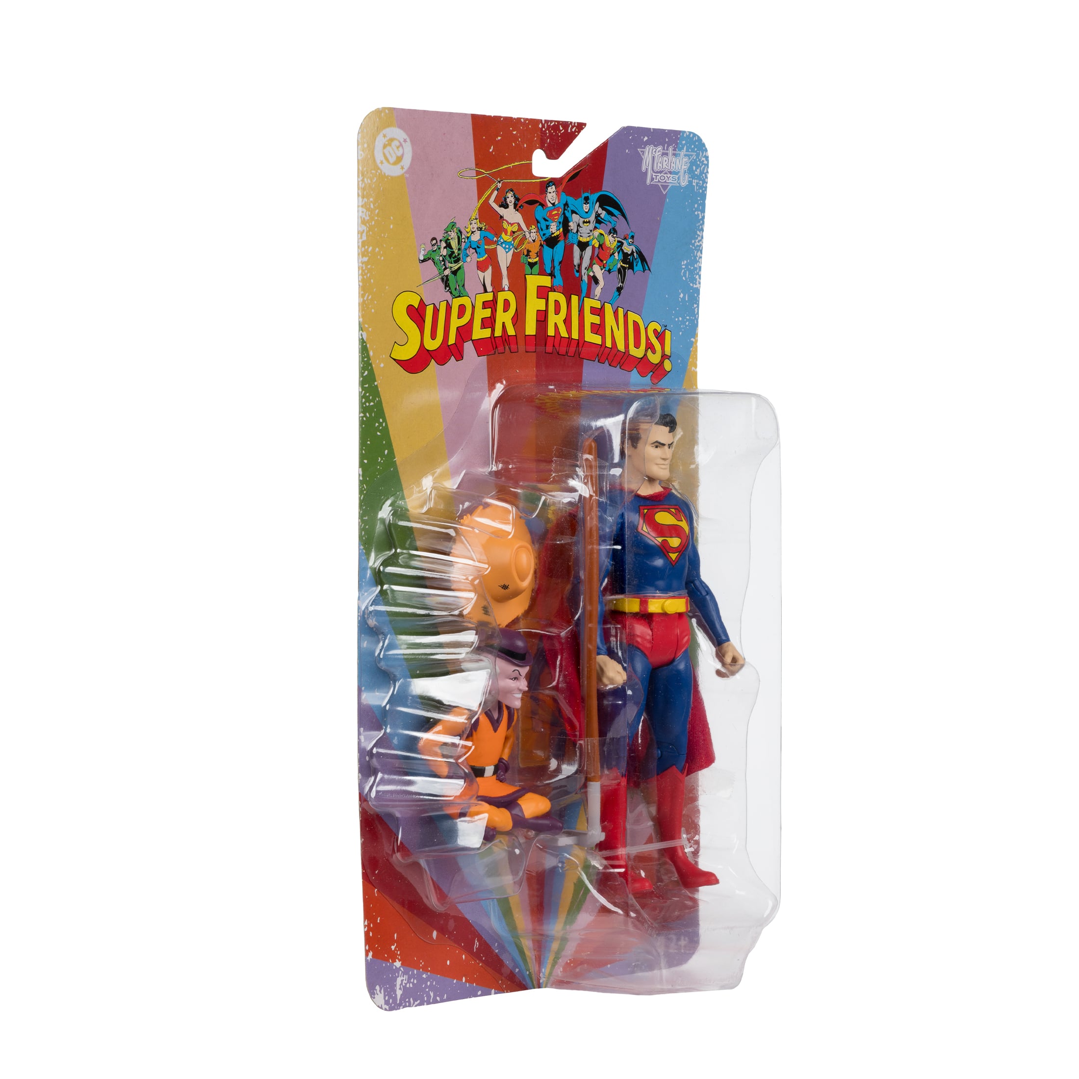 Super Friends DC Retro Farmer Superman and Mr. Mxyzptlk Action