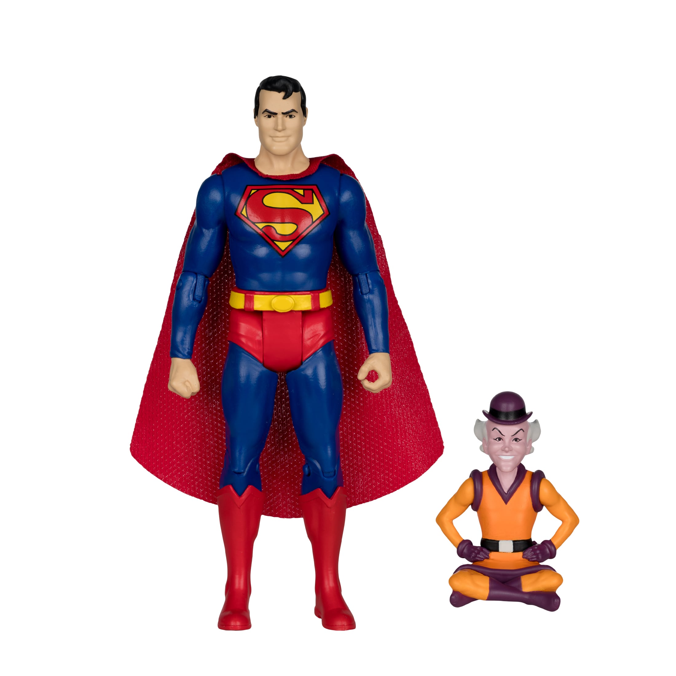 supman品 Super Friends DC Retro Farmer Superman and Mr. Mxyzptlk Action