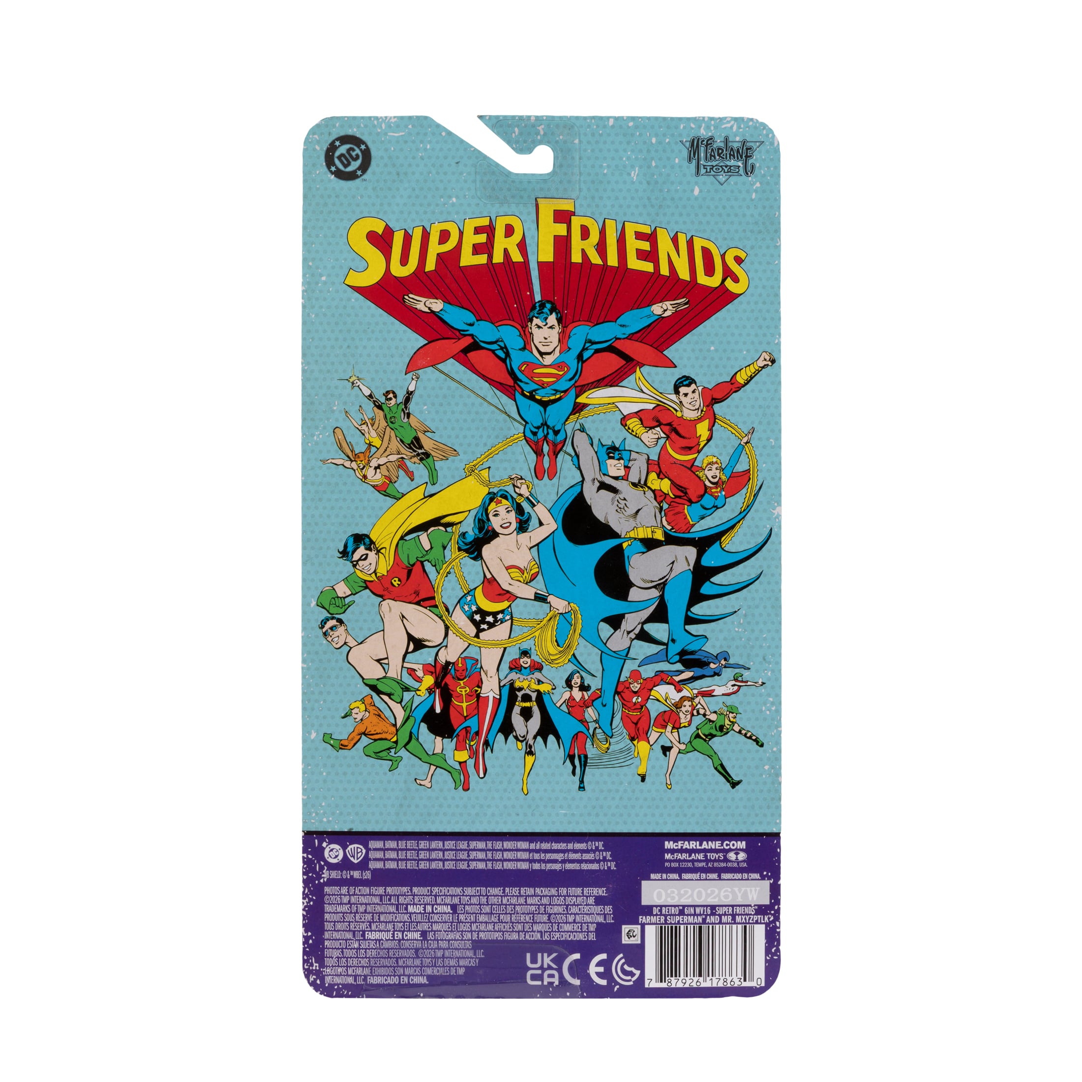 Super Friends DC Retro Farmer Superman and Mr. Mxyzptlk Action