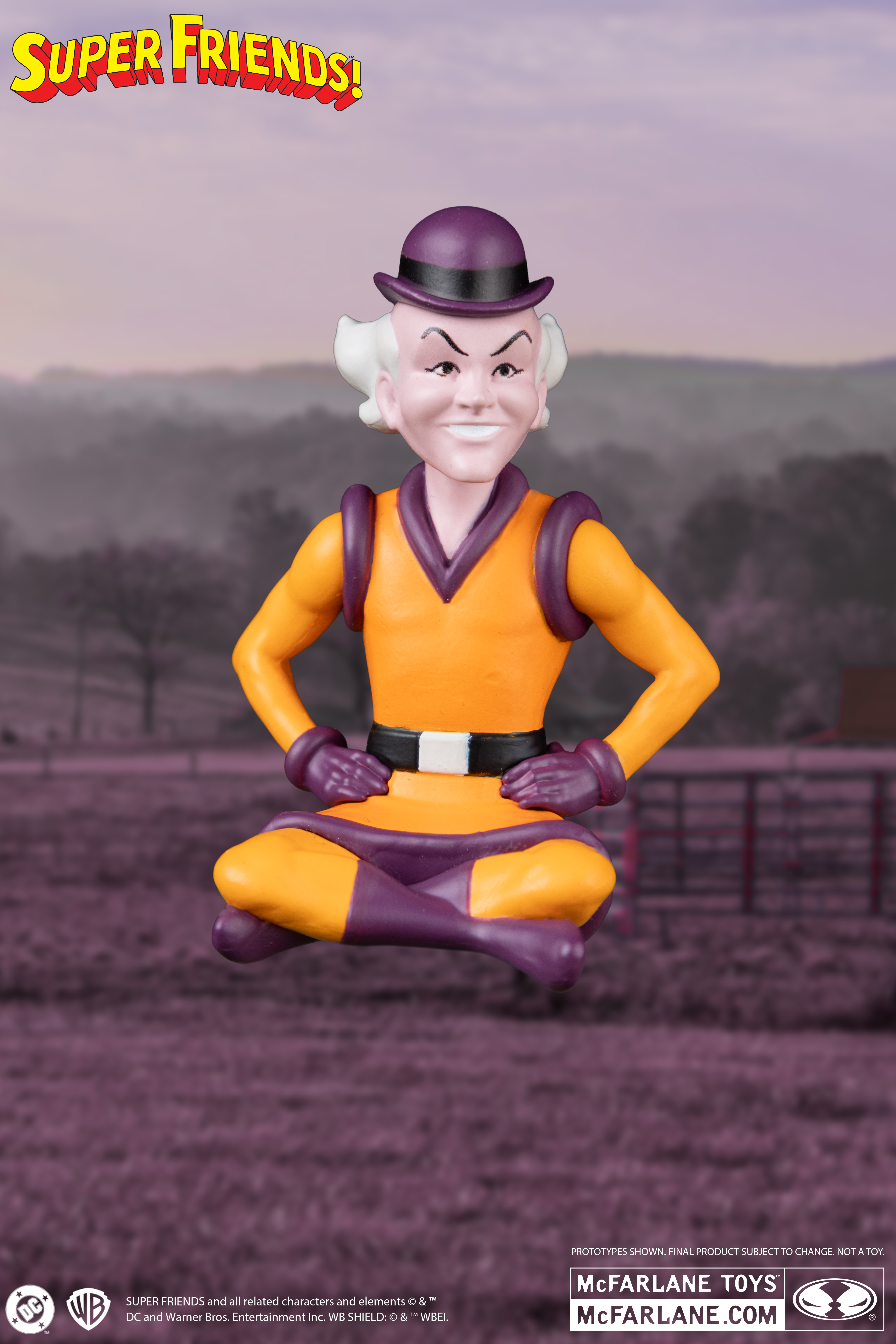 Super Friends DC Retro Farmer Superman and Mr. Mxyzptlk Action