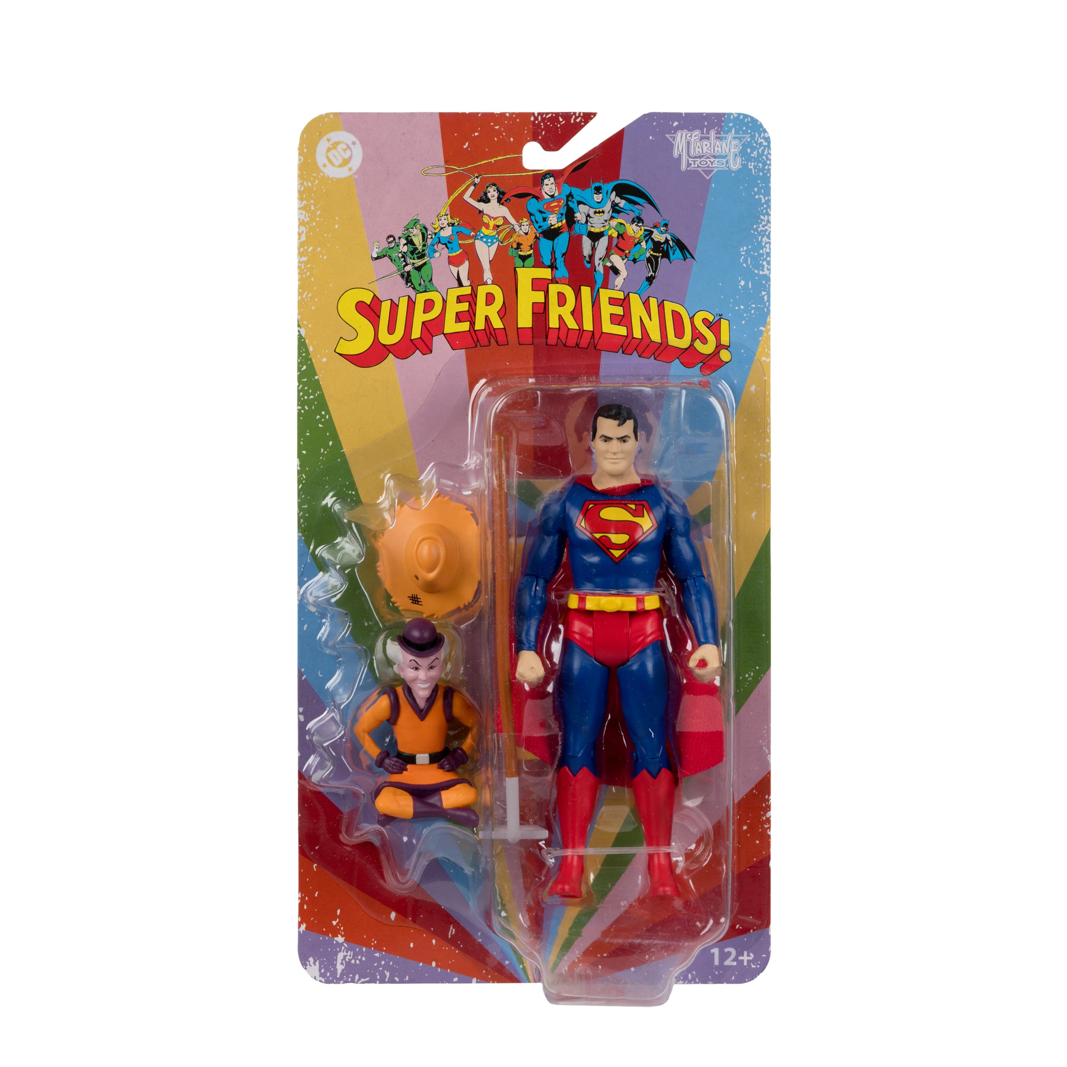 Super Friends DC Retro Farmer Superman and Mr. Mxyzptlk Action