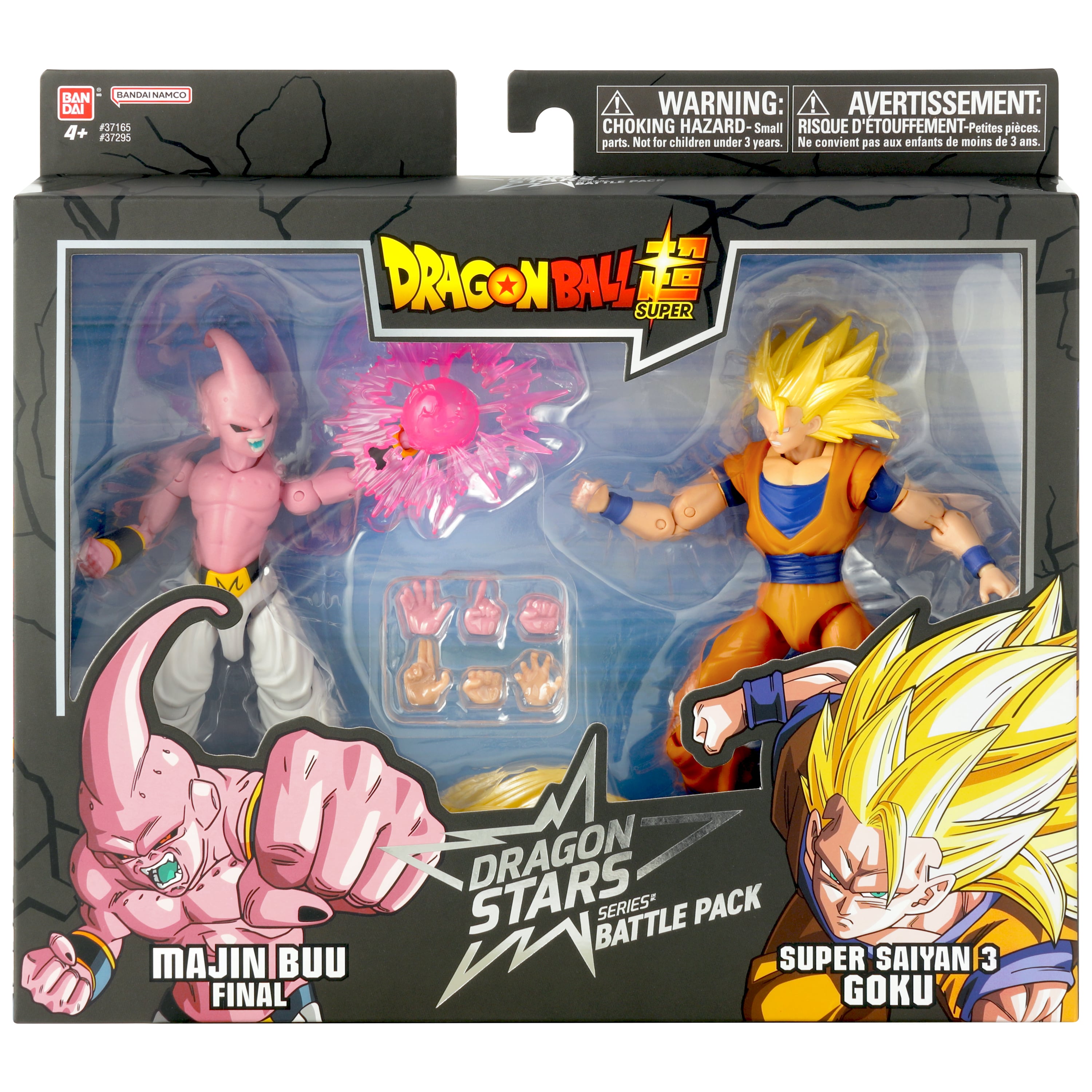 Dragon Ball Super Dragon Stars Super Saiyan 3 Goku vs. Majin Buu Final Action Figure Battle Pack Gallery Image 19
