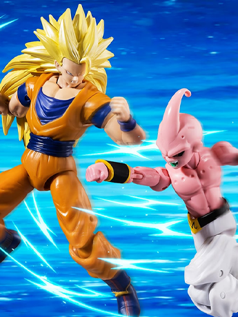 Image of Dragon Ball Super Dragon Stars Super Saiyan 3 Goku vs. Majin Buu Final Action Figure Battle Pack