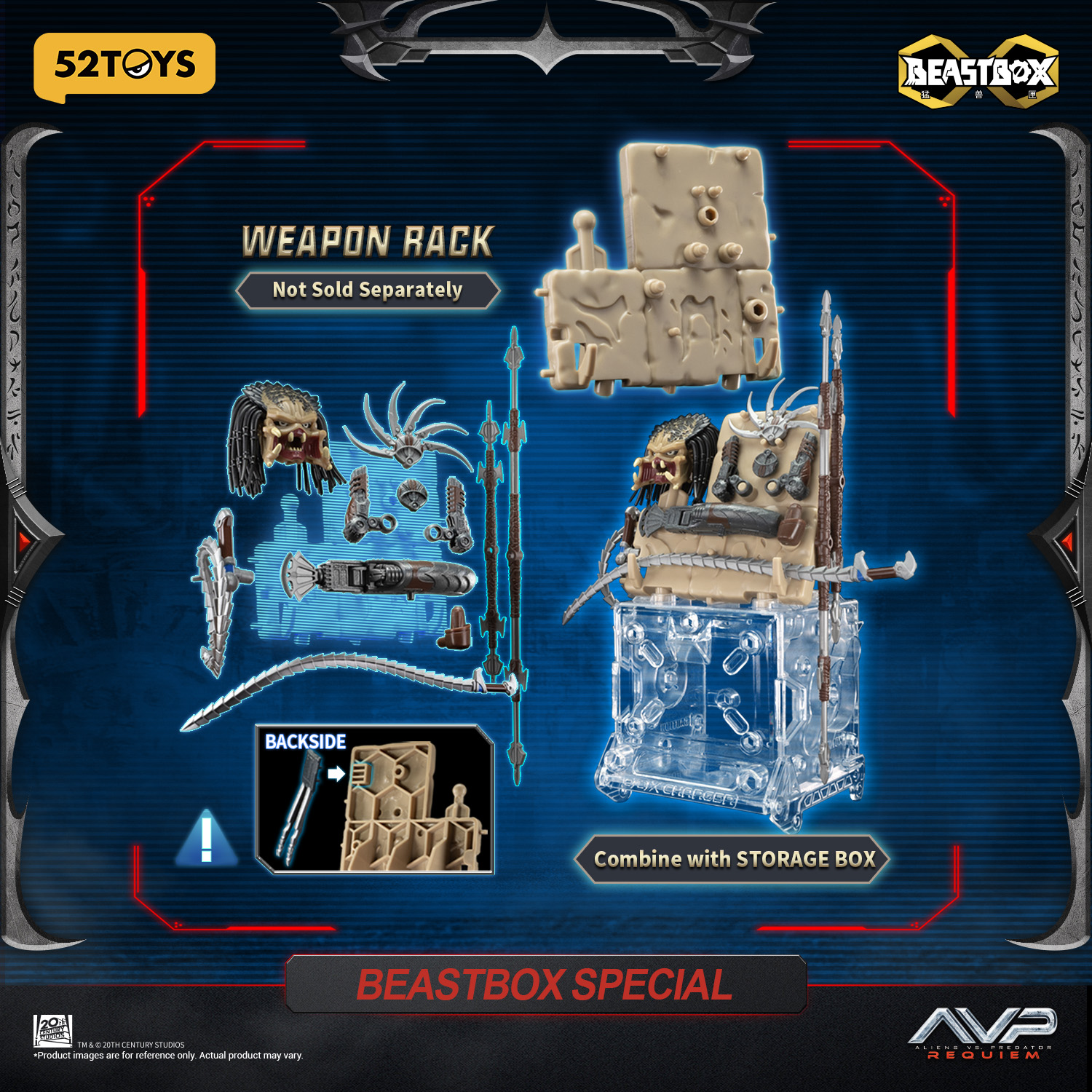 Aliens vs. Predator: Requiem BeastBOX IB-17 Wolf Predator Action Figure Gallery Image 9