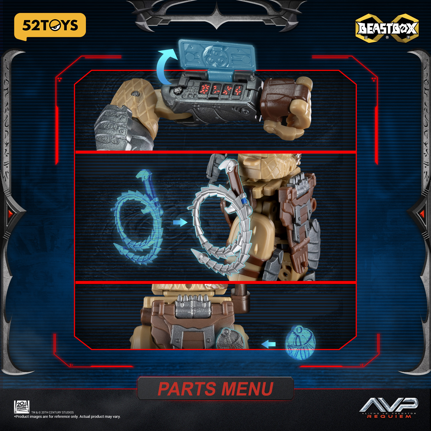 Aliens vs. Predator: Requiem BeastBOX IB-17 Wolf Predator Action Figure Gallery Image 13