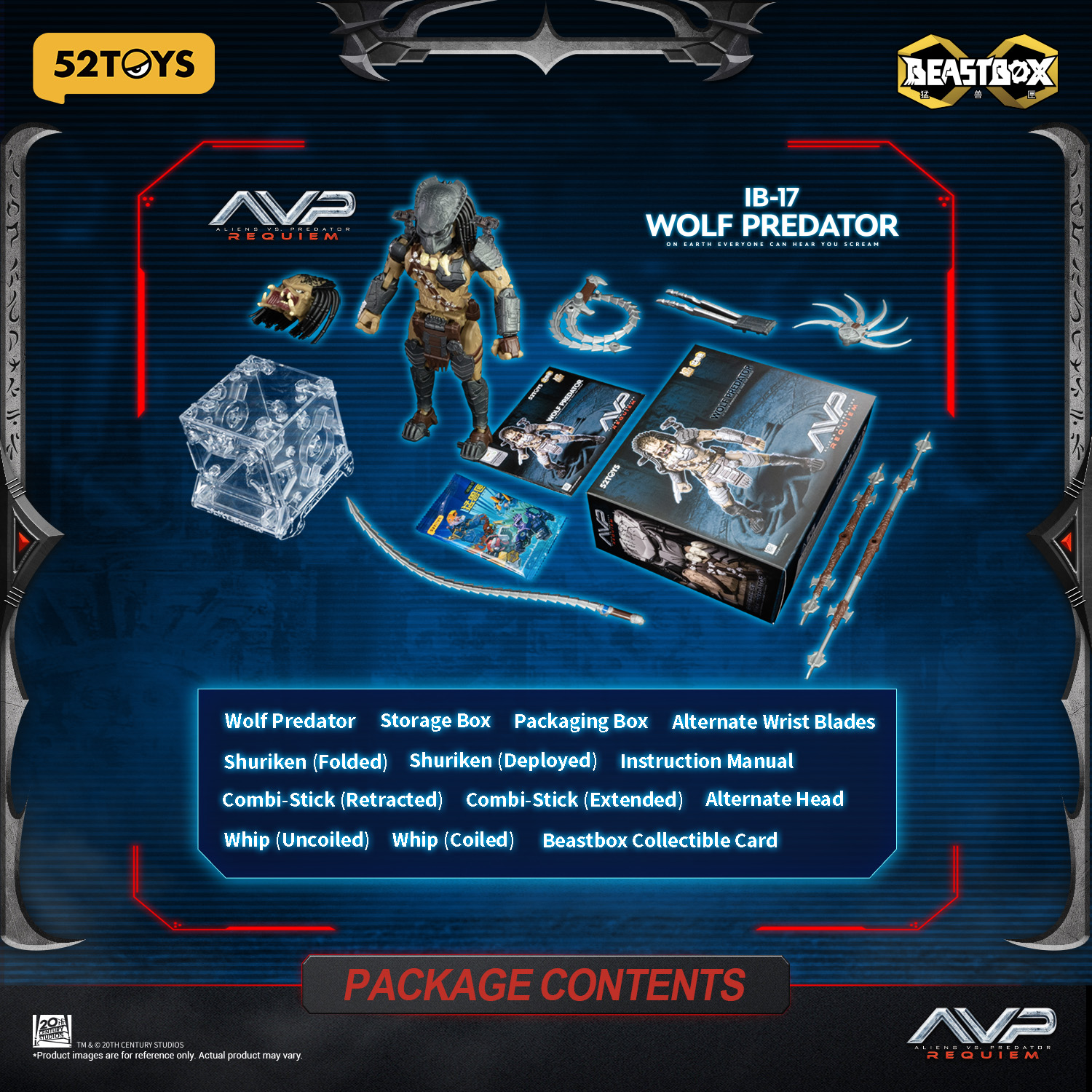 Aliens vs. Predator: Requiem BeastBOX IB-17 Wolf Predator Action