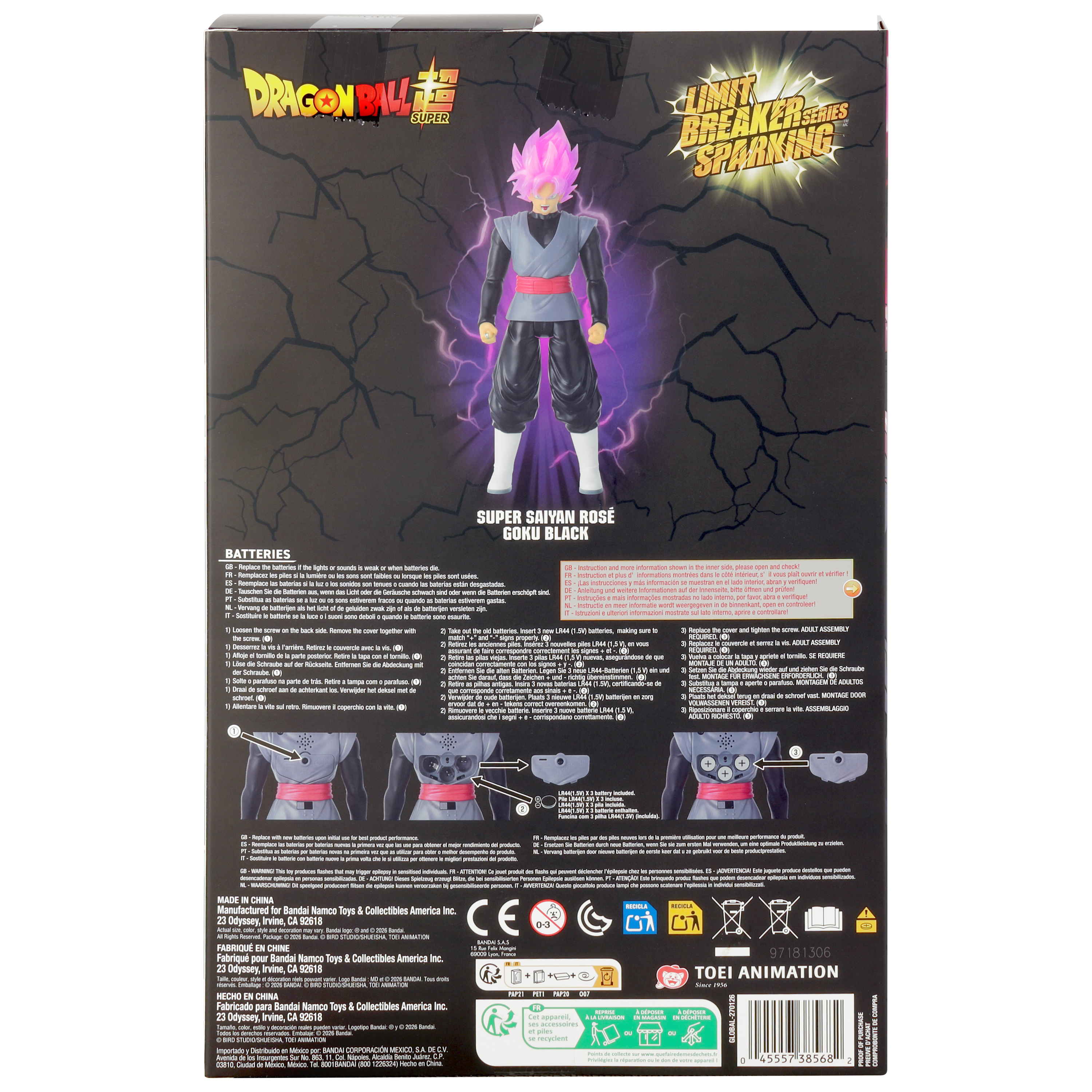 Dragon Ball Super Limit Breaker Sparking Series Super Saiyan Rose Goku Black 12-Inch Figure Gallery Image 13