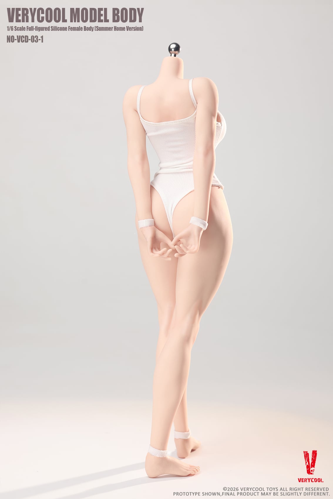 Female Body No.3 Full-Figured (Summer Loungewear Ver. A) 1/6 Scale Silicone Body (With Bonus) Gallery Image 4