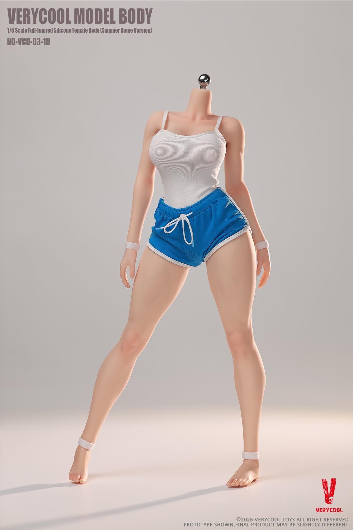 Female Body No.3 Full-Figured (Summer Loungewear Ver. B) 1/6 Scale Silicone Body Gallery Image 3