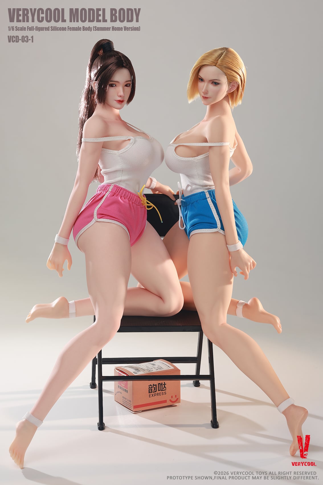 Female Body No.3 Full-Figured (Summer Loungewear Ver. B) 1/6 Scale Silicone Body Gallery Image 11