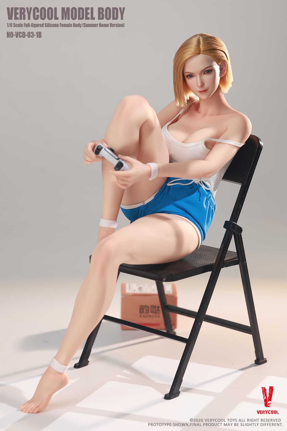 Female Body No.3 Full-Figured (Summer Loungewear Ver. B) 1/6 Scale Silicone Body Gallery Image 6