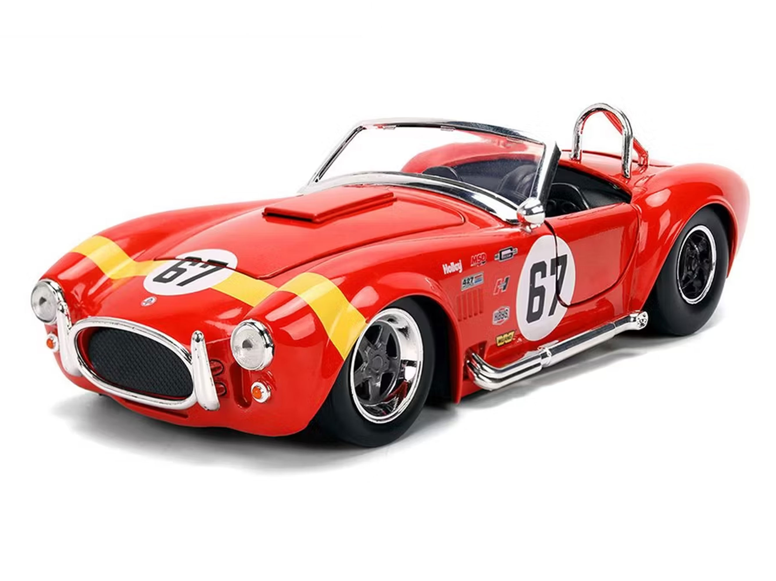 コープスブライド スケルトン ボーイ＆ガールズ 美品 Bigtime Muscle 1967 Shelby Cobra 427 S/C #67 1/24 Scale Die-Cast Model