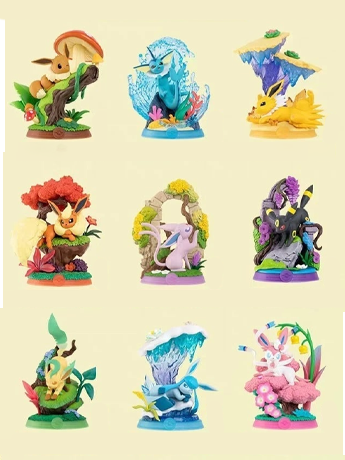 (カブ)クライフ、マラドーナ、エウゼビオ　3体フィギュアセット Pokemon Enjoy! Eevee Forest Adventure Series 3 Box of 9 Random Figures