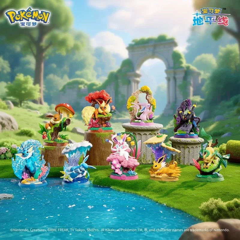 (カブ)クライフ、マラドーナ、エウゼビオ　3体フィギュアセット Pokemon Enjoy! Eevee Forest Adventure Series 3 Box of 9 Random Figures