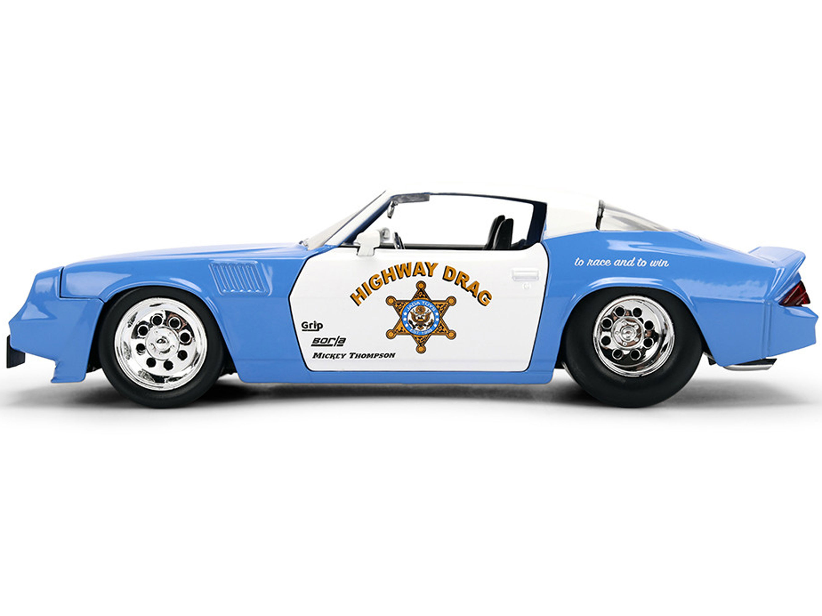 Bigtime Muscle 1979 Chevrolet Camaro Z28 Police Highway Drag 1/24 Scale Die-Cast Model Gallery Image 7
