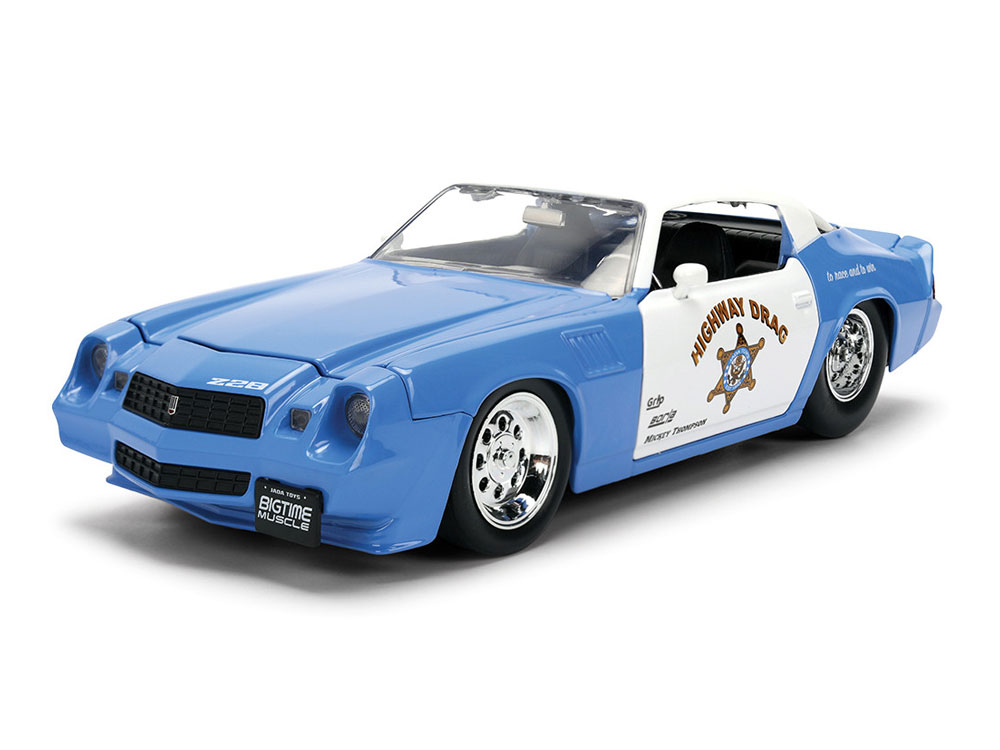 Bigtime Muscle 1979 Chevrolet Camaro Z28 Police Highway Drag 1/24 Scale Die-Cast Model Gallery Image 1