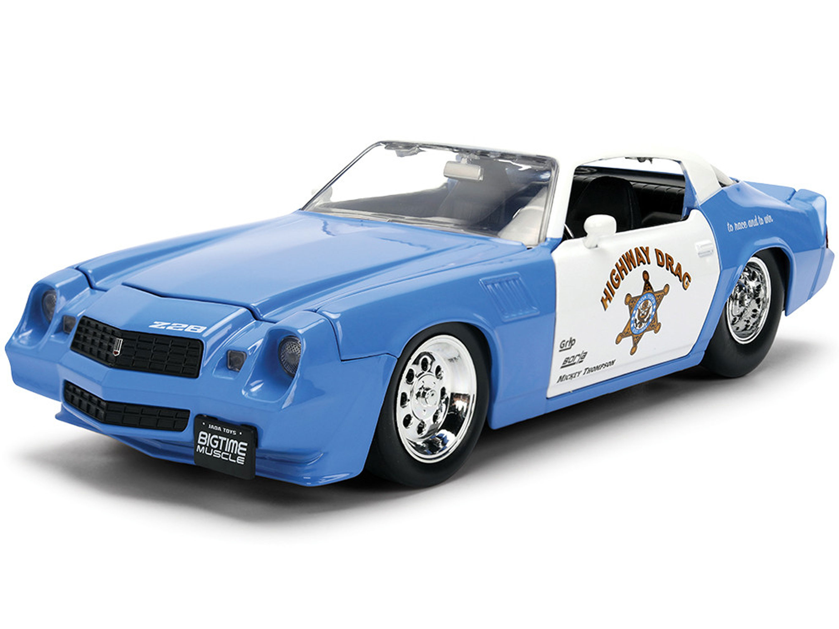 Bigtime Muscle 1979 Chevrolet Camaro Z28 Police Highway Drag 1/24 Scale Die-Cast Model Gallery Image 10