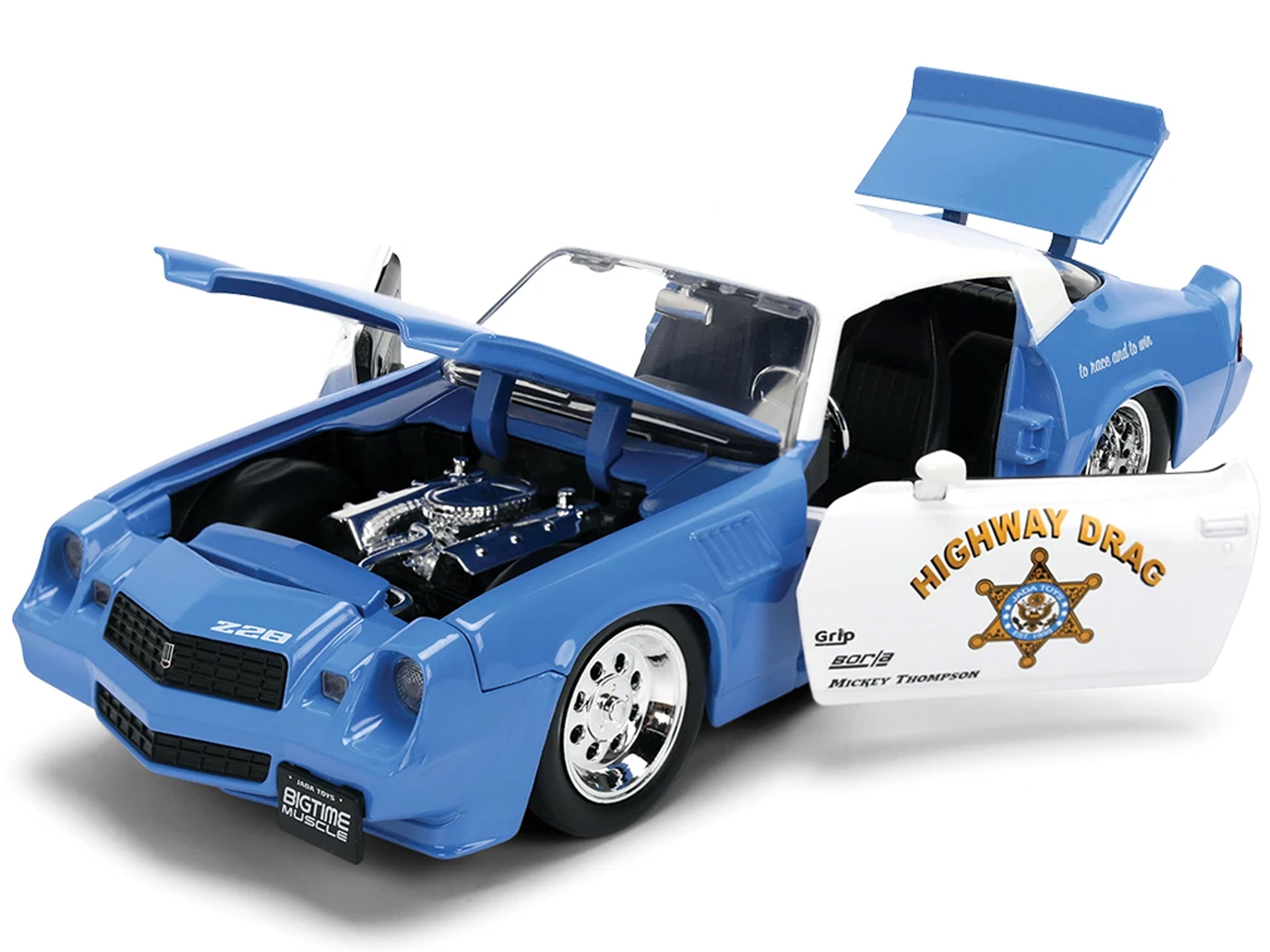 Bigtime Muscle 1979 Chevrolet Camaro Z28 Police Highway Drag 1/24 Scale Die-Cast Model Gallery Image 5
